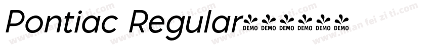 Pontiac Regular字体转换